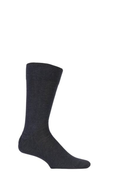 1 Pair Sensitive London Cotton Left and Right Socks With Comfort Cuff Men's - Falke