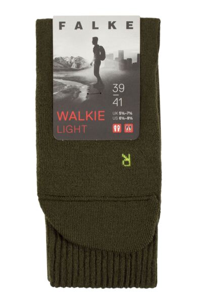 Mens and Women's 1 Pair Falke Walkie Light Cushioned Virgin Wool Walking Socks
