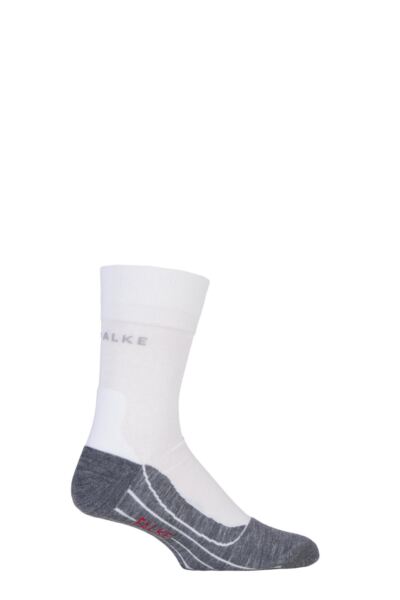 1 Pair RU4 Cool Volume Ergonomic Cushioned Crew Running Socks Men's - Falke