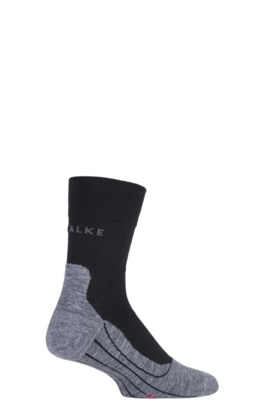 1 Pair RU4 Cool Volume Ergonomic Cushioned Crew Running Socks Men's - Falke