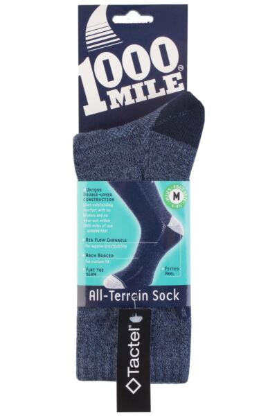 1 Pair Tactel All Terrain Socks Men's - 1000 Mile