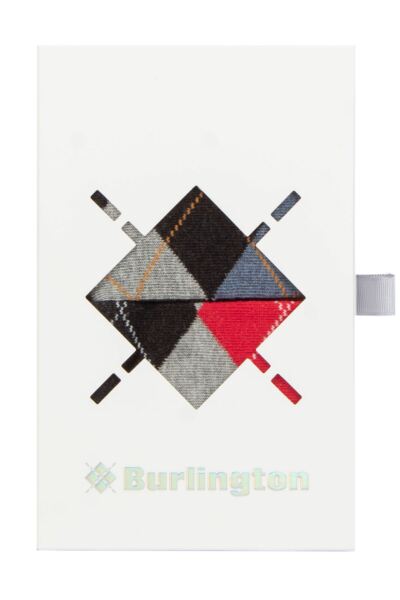 Mens 2 Pair Burlington Argyle Gift Boxed Cotton Socks