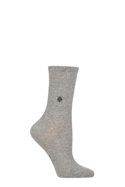 Women's 1 Pair Burlington York Organic Cotton Ribbed Socks