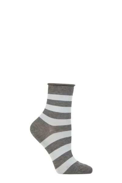 Women's 1 Pair Burlington Aberdeen Viscose Striped Socks
