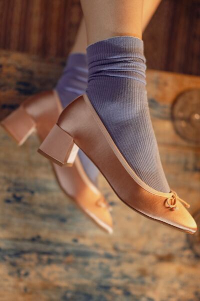 Women's 3 Pair Elle Ribbed Bamboo Socks with Scallop Top