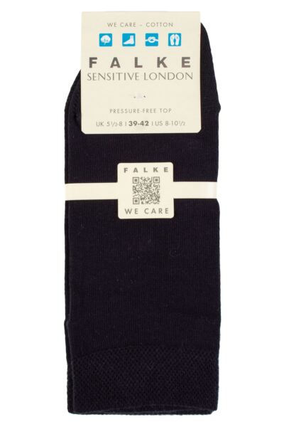 Women's 1 Pair Falke Sensitive London Gentle Grip Cotton Sneaker Socks