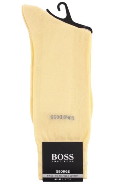 1 Pair BOSS George 100% Mercerised Cotton Plain Socks Men's - Hugo Boss
