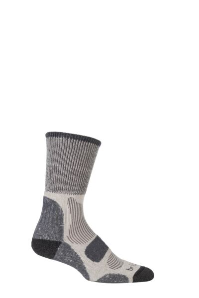 1 Pair Active Light Hiker Cotton and Coolmax Socks For Summer Hiking Men's - Bridgedale