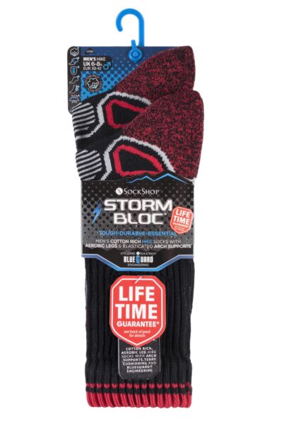 Mens 2 Pair Storm Bloc with BlueGuard Aerobic Socks