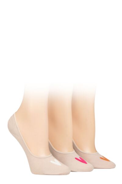 Women's 3 Pair Caroline Gardner Casual Shoe Liner Socks