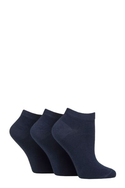 Women's 3 Pair Charnos Organic Cotton Trainer Socks
