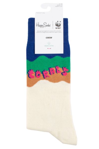 Mens and Women's 1 Pair Happy Socks Coral Reef Rescue Socks