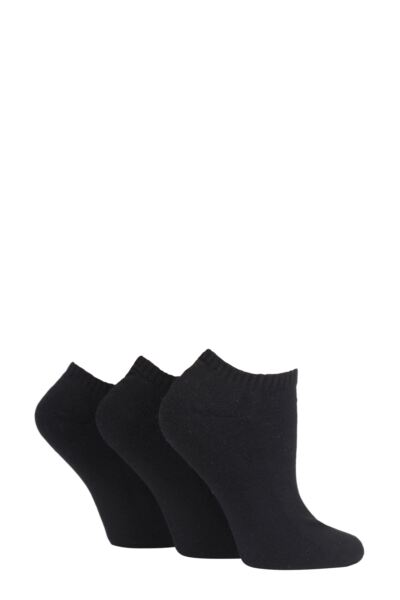 3 Pair Cushion Bamboo Sports Trainer Socks Women's - Glenmuir