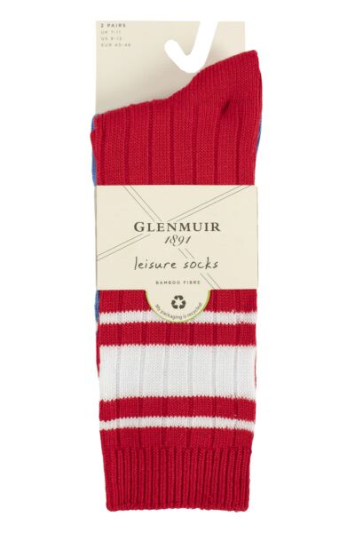 Mens 2 Pair Glenmuir Bamboo Light Boot Socks