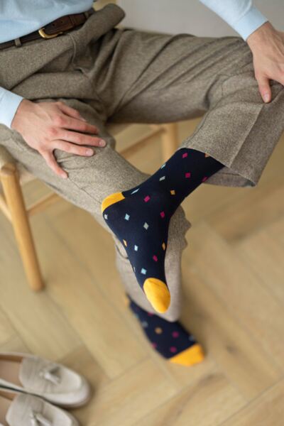 Mens 3 Pair Glenmuir Patterned Bamboo Socks