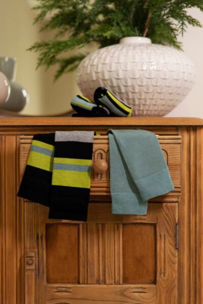Mens 3 Pair Glenmuir Patterned Bamboo Socks