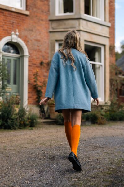 2 Pair Plain Bamboo Knee Highs Women's - Elle