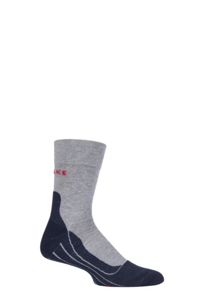1 Pair RU4 Cool Volume Ergonomic Cushioned Crew Running Socks Men's - Falke