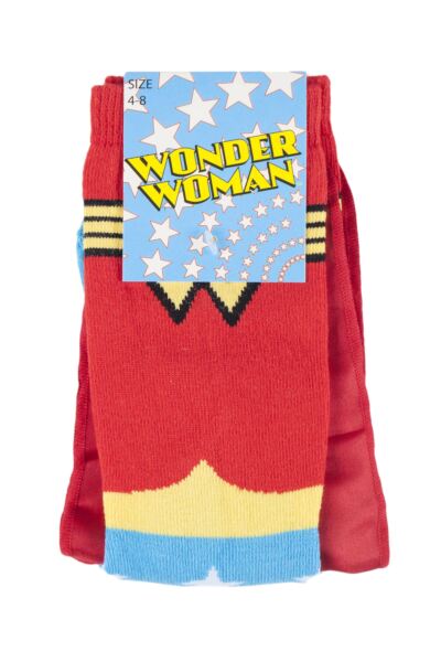 1 Pair DC Comics Wonder Woman Cape Socks Women's - Film & TV Characters