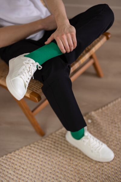 Mens 3 Pair Glenmuir Laird Cotton Ribbed Trouser Socks