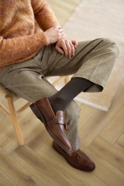 Mens 3 Pair Glenmuir Endrick Cotton Plain Trouser Socks
