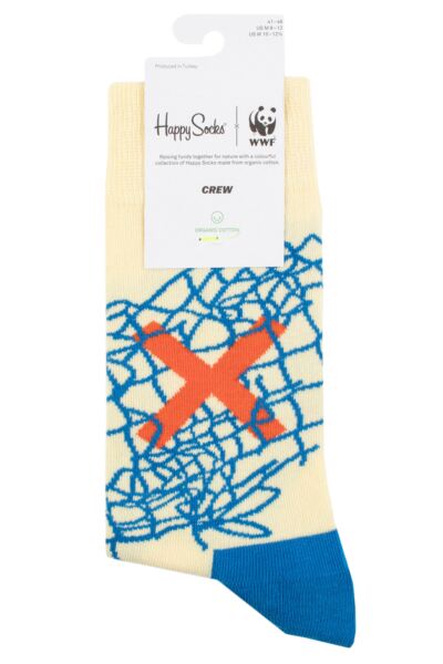 Mens and Women's 1 Pair Happy Socks No Ghost Fishing Gear Socks