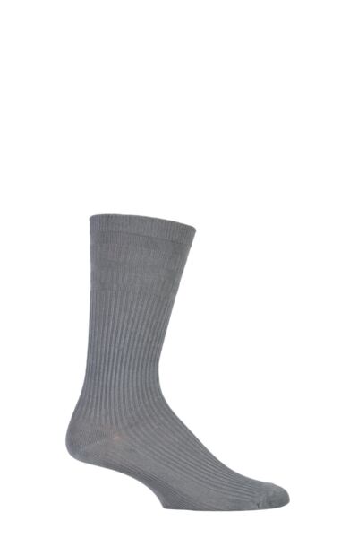 1 Pair Extra Wide Bamboo Softop Socks Men's - HJ Hall