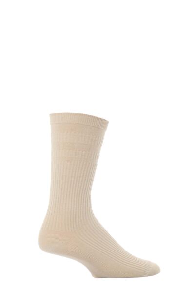 1 Pair Extra Wide Cotton Softop Socks Men's - HJ Hall