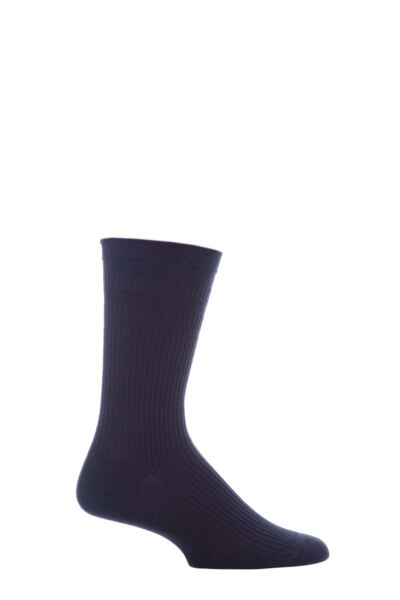 1 Pair Extra Wide Cotton Softop Socks Men's - HJ Hall