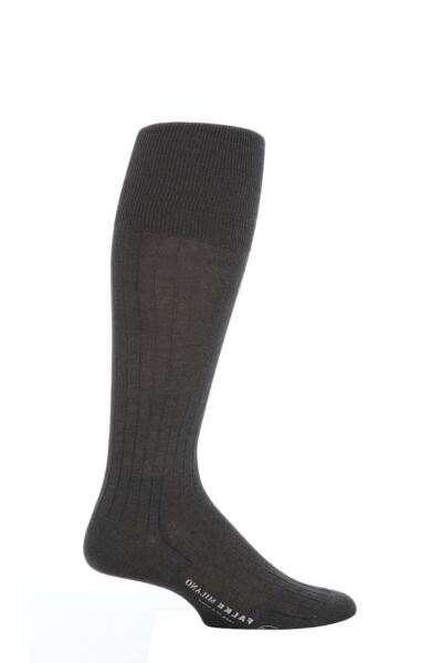 1 Pair Milano 97% Cotton Knee High Socks Men's - Falke