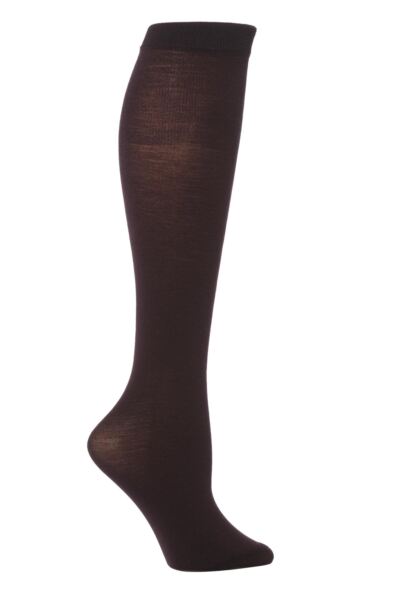1 Pair Jennifer Merino Wool Knee High Socks Women's - Trasparenze