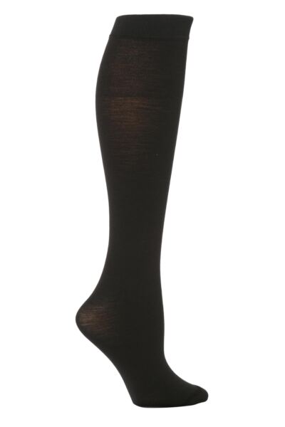 1 Pair Jennifer Merino Wool Knee High Socks Women's - Trasparenze
