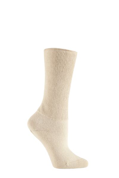 1 Pair FootNurse Oedema Extra Wide Cotton Socks Women's - IOMI