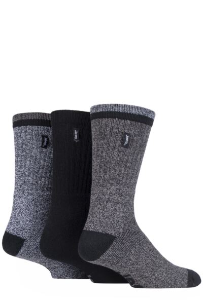 Mens 3 Pair Jeep Terrain Leisure Socks