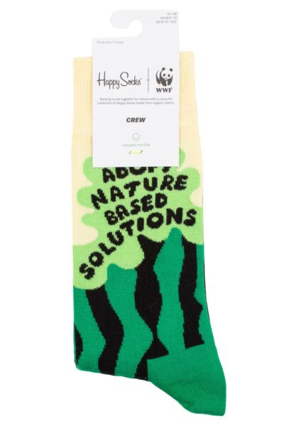 Mens and Women's 1 Pair Happy Socks Nature Based Solutions Socks