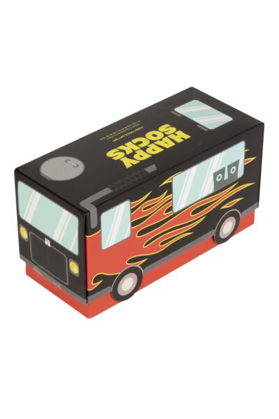 Mens and Women's 4 Pair Happy Socks Food Truck Gift Boxed Socks
