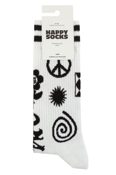 Mens and Women's 1 Pair Happy Socks Random Rave Sneaker Socks
