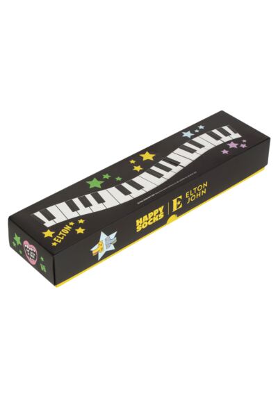 Mens and Women's 6 Pair Happy Socks Elton John Gift Boxed Socks