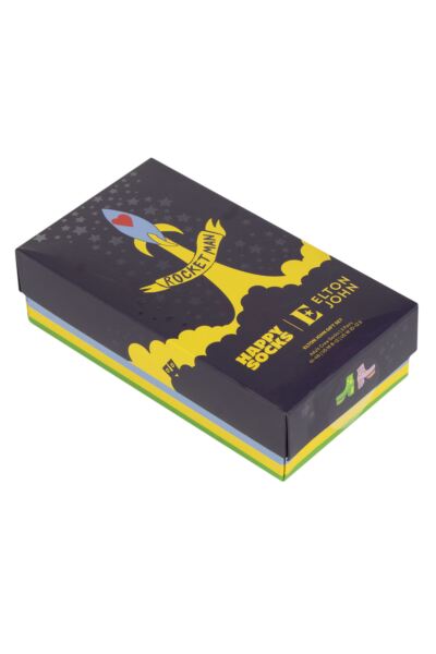 Mens and Women's 3 Pair Happy Socks Elton John Gift Boxed Socks