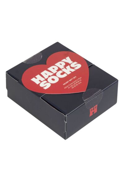Mens and Women's 1 Pair Happy Socks Heart Gift Boxed Socks