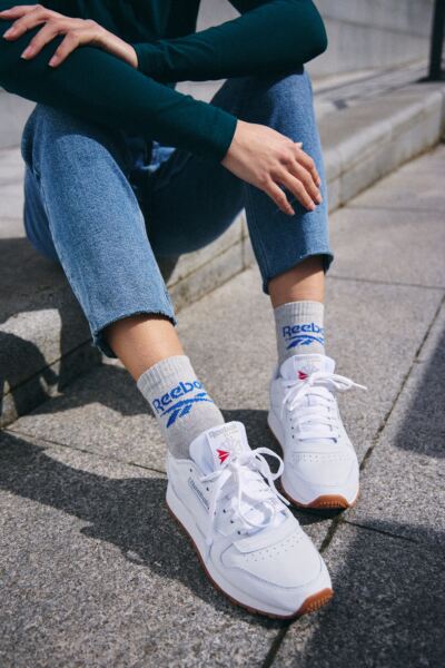 Mens and Women's 3 Pair Reebok Foundation Cotton Ankle Socks