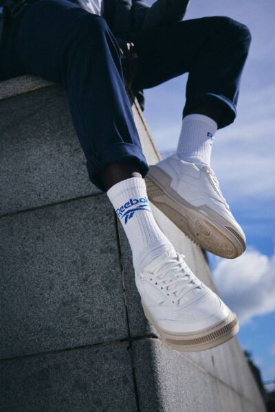 Mens and Women's 5 Pair Reebok Foundation Cotton Crew Socks