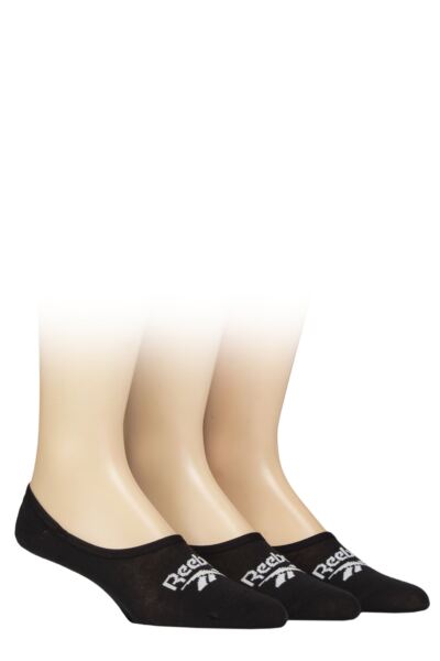 Mens and Women's 3 Pair Reebok Essentials Cotton Ped Socks
