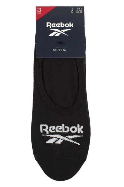 Mens and Women's 3 Pair Reebok Essentials Cotton Ped Socks