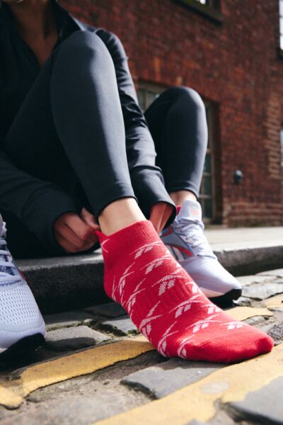 Mens and Women's 3 Pair Reebok Essentials Cotton Trainer Socks with Arch Support