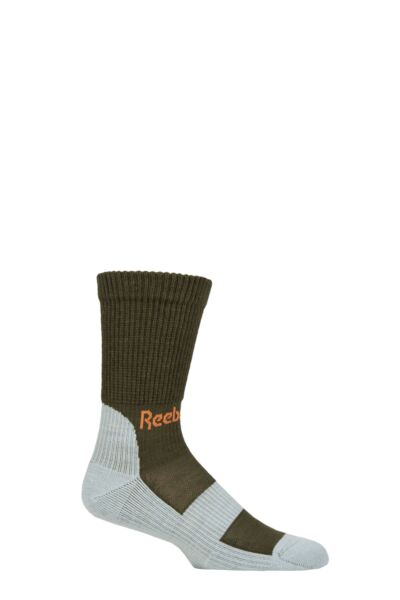 Mens and Women's 1 Pair Reebok Technical Wool Rich Crew Technical Trekking Socks
