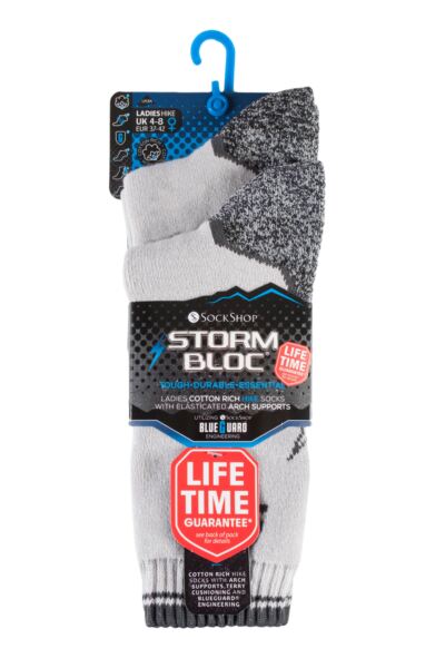 Women's 2 Pair Storm Bloc with BlueGuard Hiking Socks