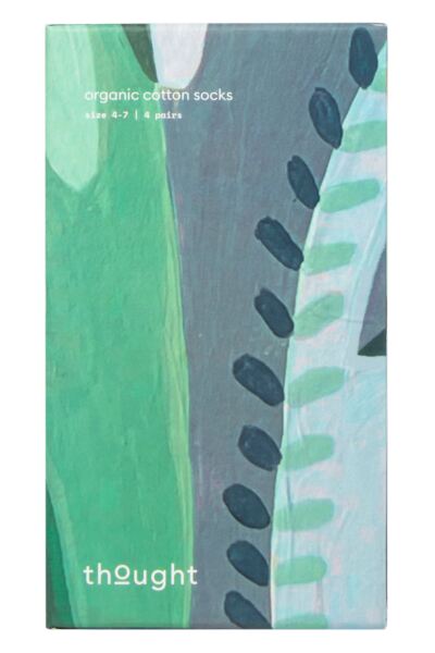Women's 4 Pair Thought Granger Organic Cotton Gardening Gift Boxed Socks