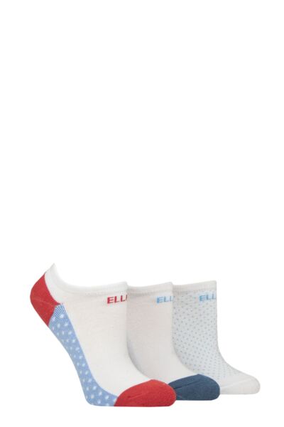 3 Pair Bamboo Cushioned No Shows Women's - Elle