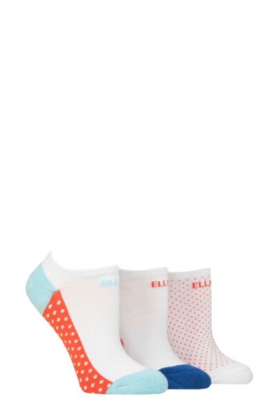 3 Pair Bamboo Cushioned No Shows Women's - Elle